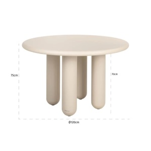 MASA DINING CALMA, 8752, CONFECTIONATA DIN METAL, LEMN RECICLAT SI MDF, RICHMOND INTERIORS - Img 4