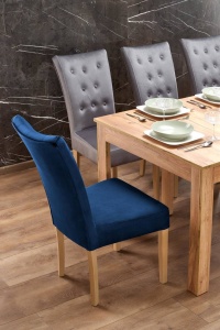 MASA DINING EXTENSIBILA SEWERYN, STEJAR CRAFT, 160/300 CM, BLAT DIN PAL SI PICIOARE DIN MDF, STIL CLASIC - Img 3