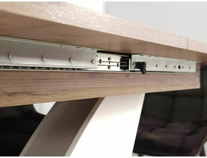 MASA DINING EXTENSIBILA VIDAR, 140/180 CM, STEJAR CRAFT/CREM, DIN PAL LAMINAT, STIL MODERN - Img 7