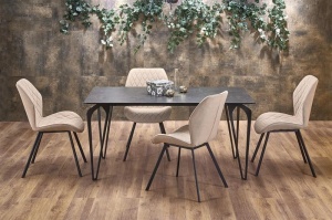 MASA DINING GRI INCHIS/NEGRU GREYSON STIL VINTAGE HALMAR - Img 2