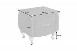 NOPTIERA 45CM, EXTRAVAGANCIA, COD 39356, GRI, STIL MODERN - Img 7