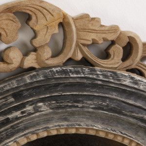 OGLINDA REF. 22504, DIN LEMN DE TEC SI STICLA, STIL CLASIC, VIC - Img 2