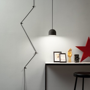 PENDUL TALL SP1 BIG, NEGRU, DIN METAL, STIL VINTAGE - Img 2