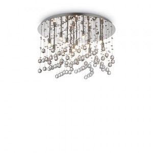 PLAFONIERA MOONLIGHT PL12, CROM, DIN METAL, STIL MODERN - Img 1