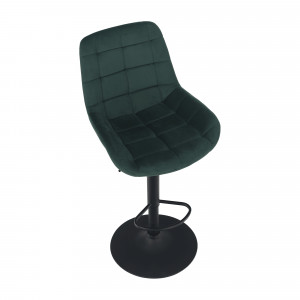 SCAUN DE BAR CHIRO NEW, CATIFEA VERDE, STIL MODERN, TK - Img 3