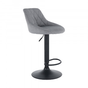 SCAUN DE BAR TERKAN, GRI/NEGRU, STIL MODERN, TK - Img 3
