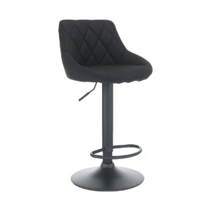 SCAUN DE BAR TERKAN, NEGRU, STIL MODERN, TK - Img 1
