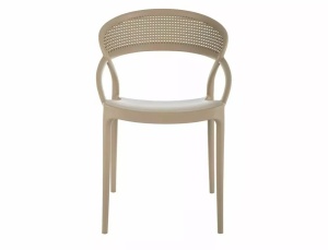 SCAUN DE TERASA GLIS II, BEJ, DIN POLIPROPILENA, STIL MODERN - Img 2