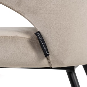 SCAUN DINING XANDRA QUARTZ KAKI VELVET 903, S4724, CONFECTIONAT DIN 100% POLIESTER SPUMA SI METAL, RICHMOND INTERIORS - Img 3