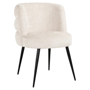 SCAUN STELLA, BEJ CHENILE S4745, NIAGARA 902, METAL, STOFA, SPUMA, REZISTENT LA FOC, RICHMOND INTERIORS - Img 1