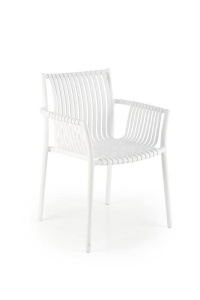 SCAUN TERASA K492, ALB, DIN POLIPROPILENA , STIL MODERN, SUPRAPOZABIL - Img 1