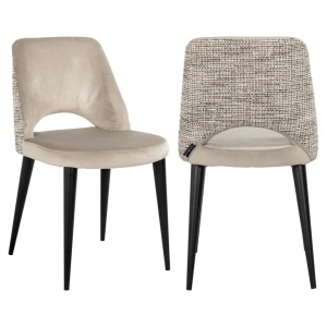 SCAUN TRENDY TABITHA, NATUR, KHAKI, METAL, POLIESTER, SPUMA, REZISTENT LA FOC, RICHMOND INTERIORS - Img 2