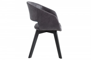 SET 2 SCAUNE GRI ANTIC/NEGRU NORDIC STAR 38505 - DESIGN SCANDINAV - Img 3