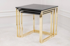 SET 3 MASUTE, ELEMENTS, COD 42476, DIN METAL SI FURNIR, STIL MODERN - Img 3