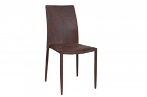 SET 4 SCAUNE CAFENIU INCHIS ANTIC MILANO 35643 - DESIGN MODERN - Img 1