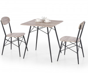 SET DINING - MASA CU 2 SCAUNE KABIR DESIGN VINTAGE HALMAR - Img 1