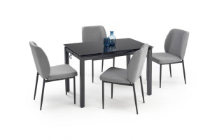 SET DINING - MASA EXTENSIBILA JASPER, 110/170 CM+ 4 SCAUNE , STIL MODERN - Img 1