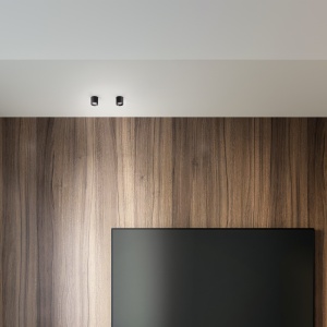 SPOT DOT PL ROUND, NEGRU, DIN ALUMINIU, STIL MODERN - Img 2