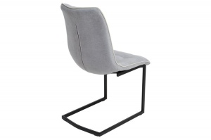 STOC 2 BUC!!! SCAUN GRI VINTAGE DESCHIS MIAMI DESIGN MODERN - Img 4