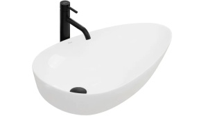 STOC!!!LAVOAR REA GRETA, ALB, 65,5 CM, DIN CERAMICA, CALITATE SUPERIOARA - Img 2