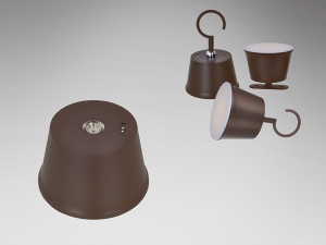 VEIOZA CUCO, 34 CM, MARO/OPAL, DIN METAL SI ABS, STIL MODERN - Img 5