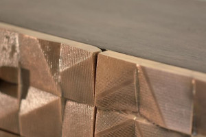 BUFET 140CM, MARO/NEGRU, DIN LEMN DE MANGO SI METAL, GINER Y COLOMER - Img 4