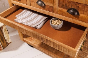 BUFET 90CM, BODEGA, LEMN MASIV SI ROTI METAL, ARTIM GROUP SELECTION - Img 3