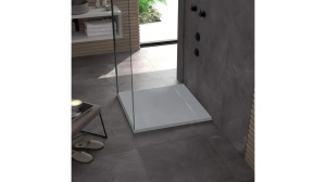 CADITA DE DUS REA BAZALT, 90x90 CM, GRI, DIN COMPOZIT, CALITATE SUPERIOARA - Img 4
