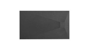 CADITA DE DUS REA MAGNUM, 120x80 CM, NEGRU, DIN COMPOZIT, CALITATE SUPERIOARA - Img 1