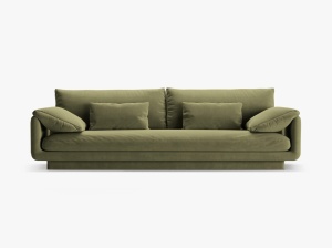CANAPEA TORINO, 4 LOCURI, 250 CM, DIVERSE CULORI SI MATERIALE, DESIGN DEOSEBIT - Img 6