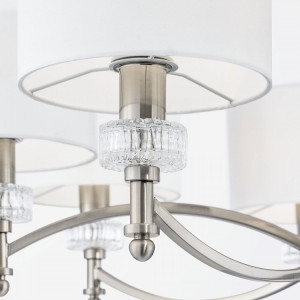 CANDELABRU ALICANTE MOD014CL-08N, DIN METAL SI TEXTIL, STIL MODERN, MAYTONI - Img 2