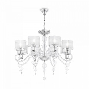 CANDELABRU BUBBLE DREAMS MOD603-08-N , DIN METAL, TEXTIL SI STICLA, STIL MODERN, MAYTONI - Img 1