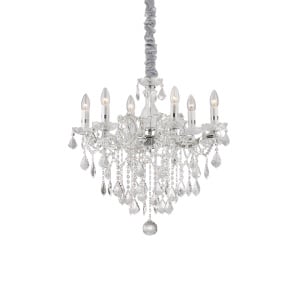 CANDELABRU FLORIAN SP6, CROM, DIN STICLA, STIL CLASIC - Img 1