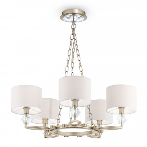 CANDELABRU LUXE H006PL-05G , DIN METAL, TEXTIL SI STICLA, STIL MODERN, MAYTONI - Img 1