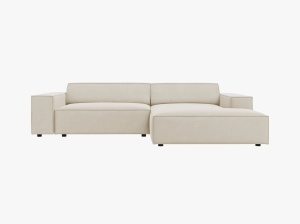 COLTAR JODIE, DREAPTA, 3 LOCURI, 224 CM, DIVERSE CULORI SI MATERIALE, DESIGN DEOSEBIT - Img 5