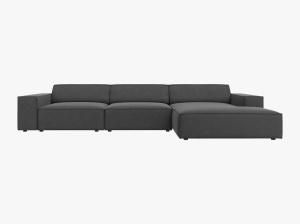 COLTAR JODIE, DREAPTA, 4 LOCURI, 284 CM, DIVERSE CULORI SI MATERIALE, DESIGN DEOSEBIT - Img 7