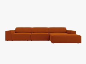 COLTAR JODIE, DREAPTA, 4 LOCURI, 284 CM, DIVERSE CULORI SI MATERIALE, DESIGN DEOSEBIT - Img 13