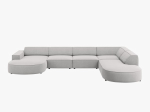 COLTAR JODIE, DREAPTA, 7 LOCURI, 364 CM, DIVERSE CULORI SI MATERIALE, DESIGN DEOSEBIT - Img 10