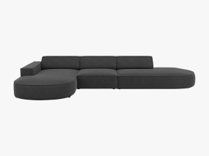 COLTAR JODIE, STANGA, 4 LOCURI, 342 CM, DIVERSE CULORI SI MATERIALE, DESIGN DEOSEBIT - Img 1