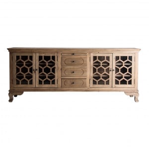 COMODA LAVIK REF. 27010, DIN LEMN MASIV DE PIN RECICLAT, STIL RUSTIC, VIC - Img 1