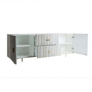 COMODA TV LURE REF. 27638, DIN LEMN MASIV DE MANGO SI OTEL, STIL VINTAGE, VIC - Img 4