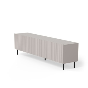 COMODA TV PAXOS RTV-2, 200X40 CM, CASMIR/NEGRU, DIN MDF FURNIRUIT, PAL LAMINAT SI METAL, STIL MODERN - Img 3