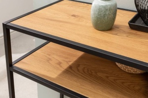 CONSOLA MODERNA, SLIM LINE 100CM, DIN FURNIR LEMN SI METAL - Img 4