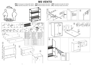 DULAP BUCATARIE VENTO ALB GC-60/72 STIL MODERN HALMAR - Img 2