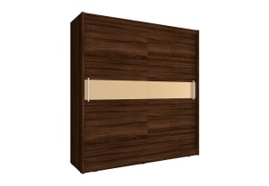 DULAP DORMITOR WIKI V 200 STEJAR SONOMA CIOCOLATIU DESIGN MODERN PSK - Img 1