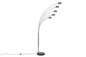 LAMPADAR FIVE LIGHTS CROM 200CM DIN METAL SI MARMURA COD 7365 - Img 6