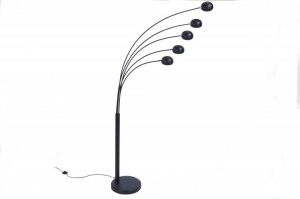 LAMPADAR FIVE LIGHTS NEGRU/AURIU 210CM DIN METAL COD 22967 - Img 6