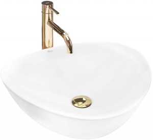 LAVOAR REA ANDREA, ALB, 47 CM, DIN CERAMICA, CALITATE SUPERIOARA - Img 5