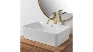 LAVOAR REA BERTA, ALB, 48,5 CM, DIN CERAMICA, CALITATE SUPERIOARA - Img 2