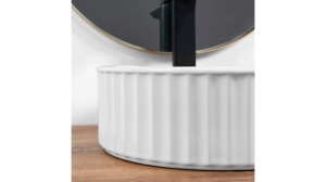 LAVOAR REA CHARLOTTE, 36,5 CM, ALB, DIN CERAMICA, CALITATE SUPERIOARA - Img 2
